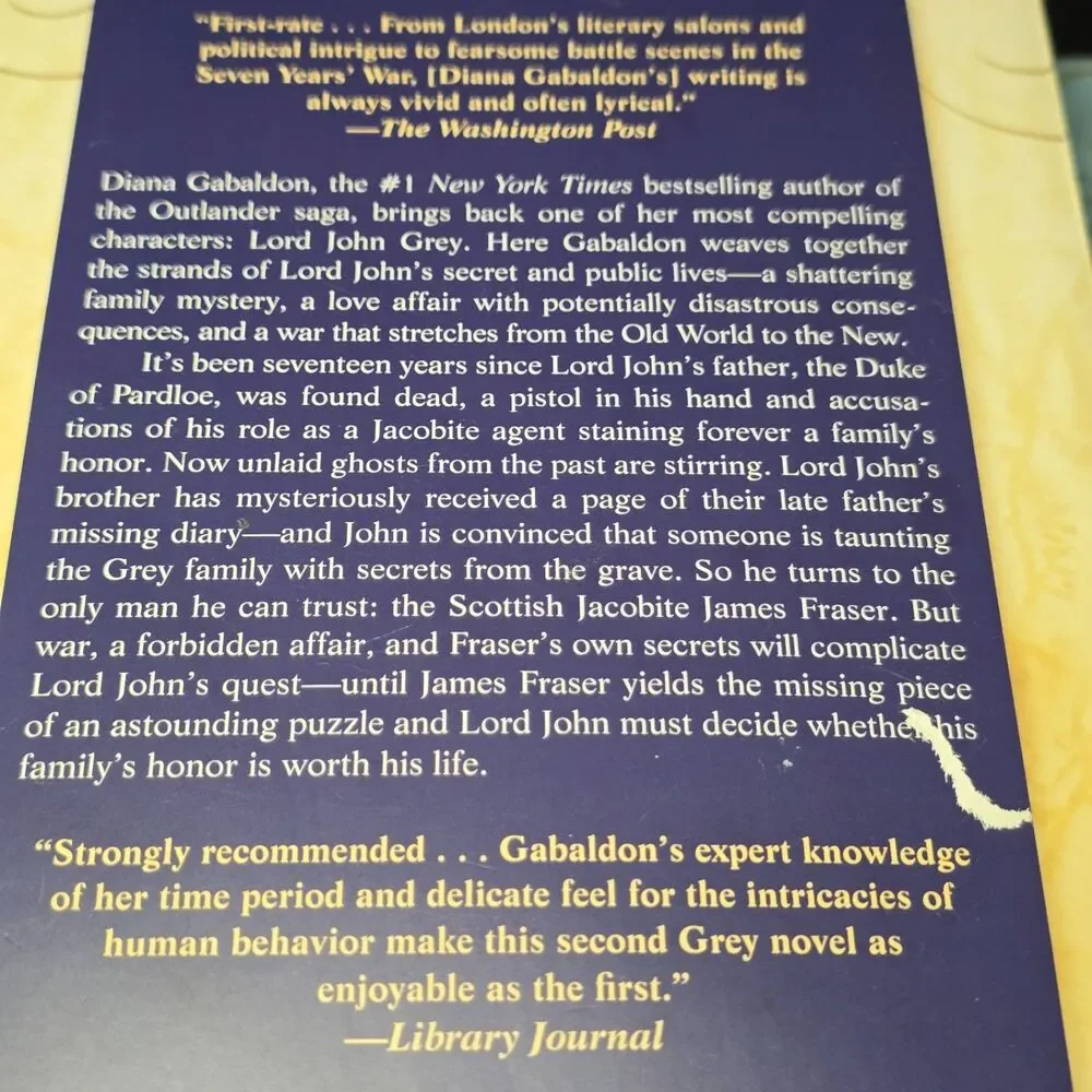 Diana Gabaldon Bundle of 2 Lord John Paperback - Picture 5 of 5